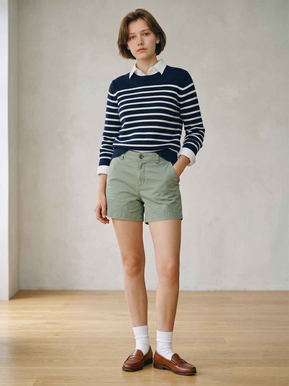 Gap Greenway Chino Shorts Sage Green Mid Rise Stretch Casual Shorts preppy